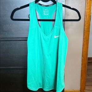 Nike Women's Green Dri-FIT Tank Top